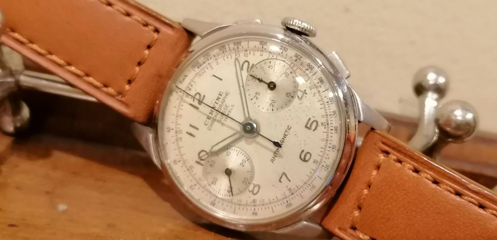 Relógio antigo cervine cronografo