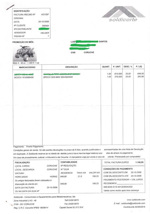 Broca demolidora Bosch SDS-MAX 63mm mais uma 26mm e outra 20mm