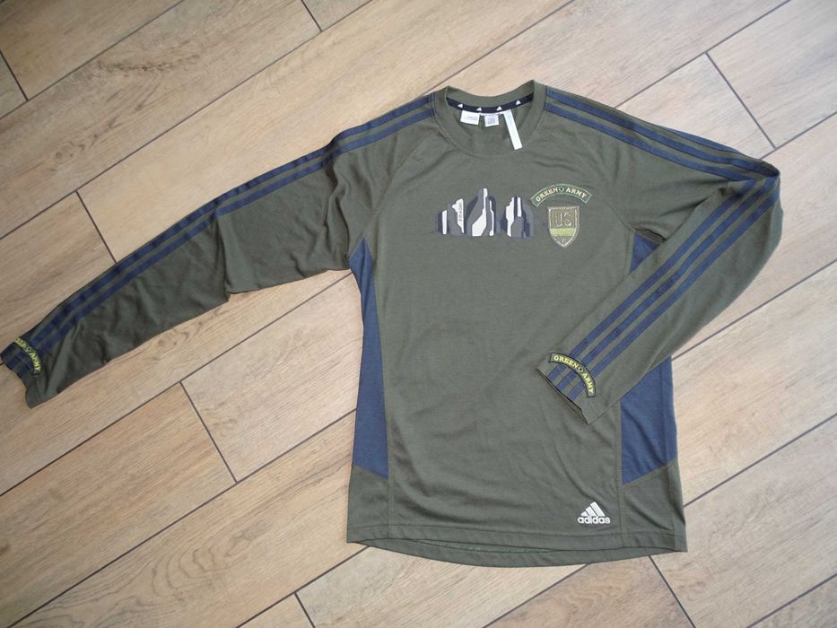 Bluzka męska Adidas, zieleń wojskowa, rozm. S/M