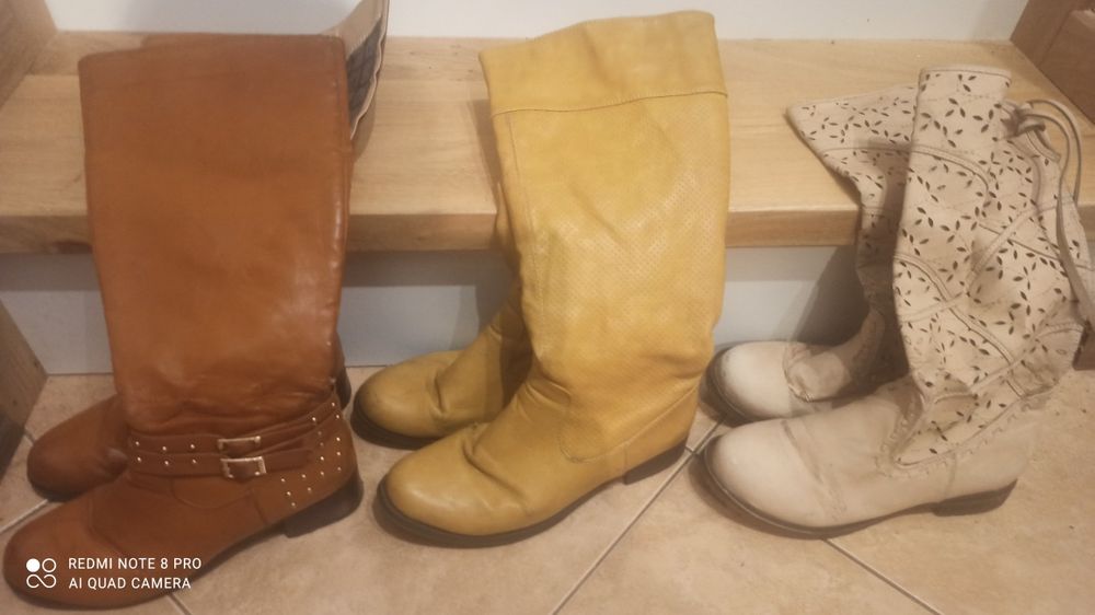 Oddam kozaki 3 pary r. 38