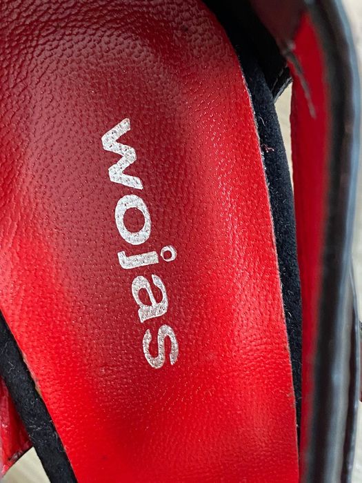 Buty na obcasach szpilki sandały Wojas skóra r. 37, 24 cm nowe