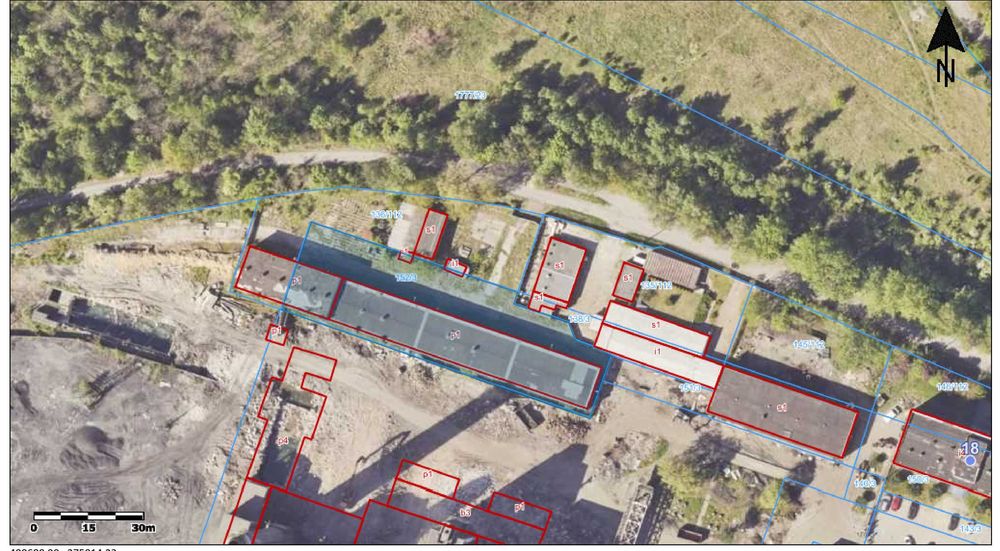 Działka przemysłowa z halą