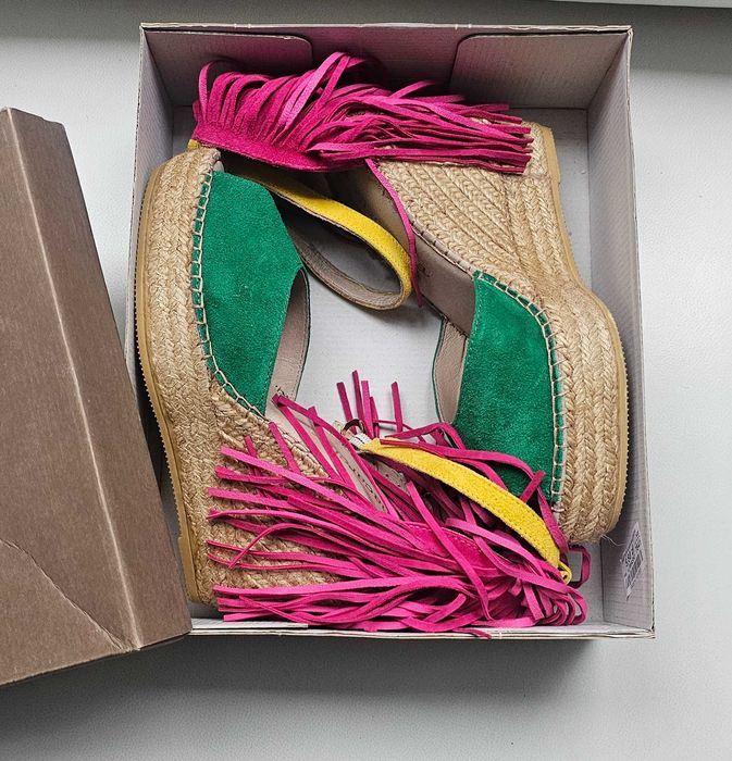 MACARENA Cudne espadryle roz 41