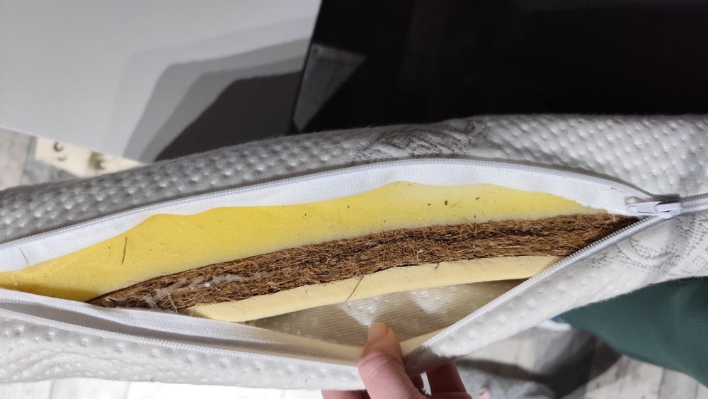 Materac 70x140 lateksowy z warstwą kokosowa