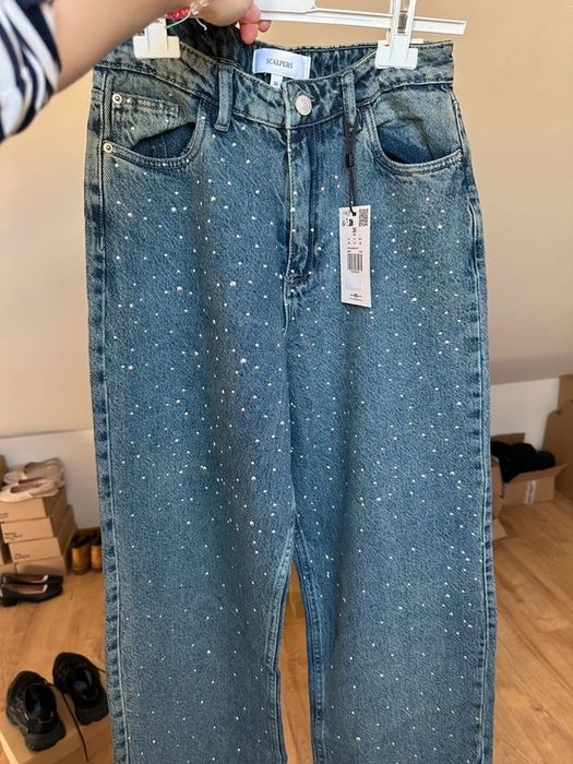 Jeansy wide leg Scalpers S/M