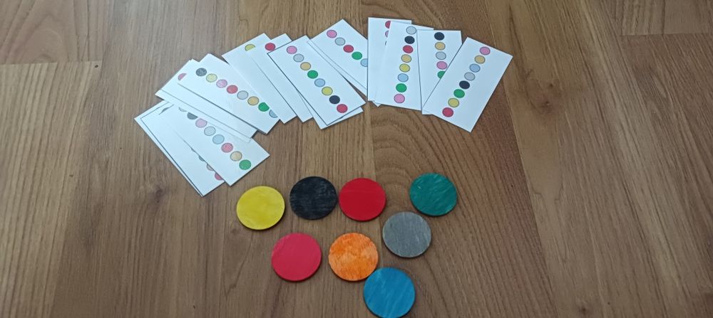 Układanka lewopólkulowa kolory sklejka