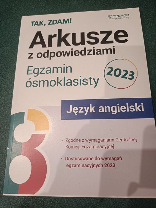 Egzamin ósmoklasisty Angielski Arkusze Z Odpowiedziami Arkusze z odpowiedziami język angielski egzamin ósmoklasisty Operon