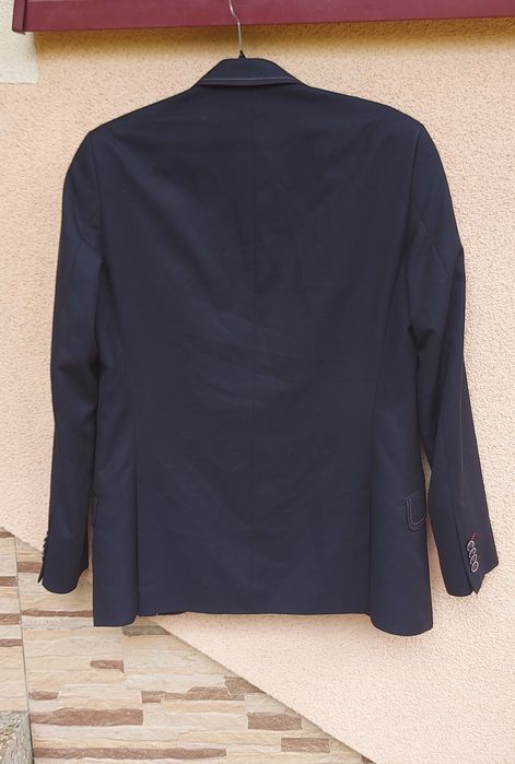 marynarka 80% wełna jedwab guittard new line 46 S 36 czarna elegancka