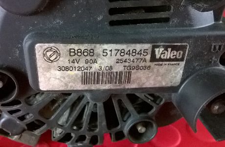 Alternador - 51784845 / TG9S036 - FIAT DOBLO Caixa/monovolume (223_)