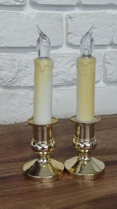 Zestaw dwóch świeczek na baterie_17cm