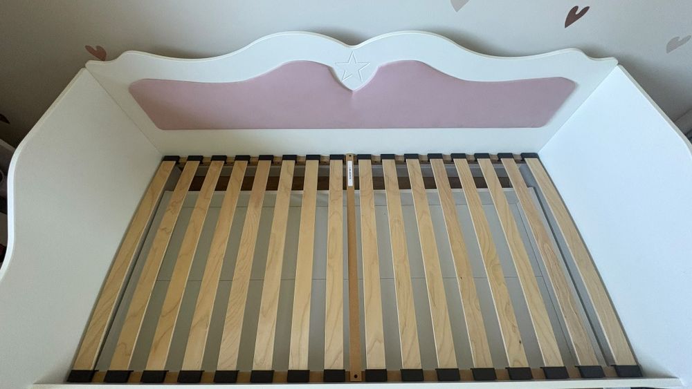 Łóżko tapicerowane LILI 160x80 szuflada + materac