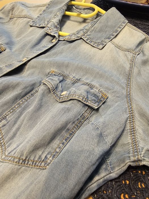 Stradivarius джинсовая рубашка