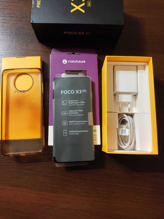 Смартфон Xiaomi Poco X3 NFC (Gray ) 6/128 GB + скло у подарунок