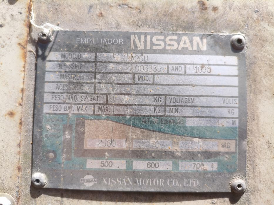 Empilhador Nissan 2.5