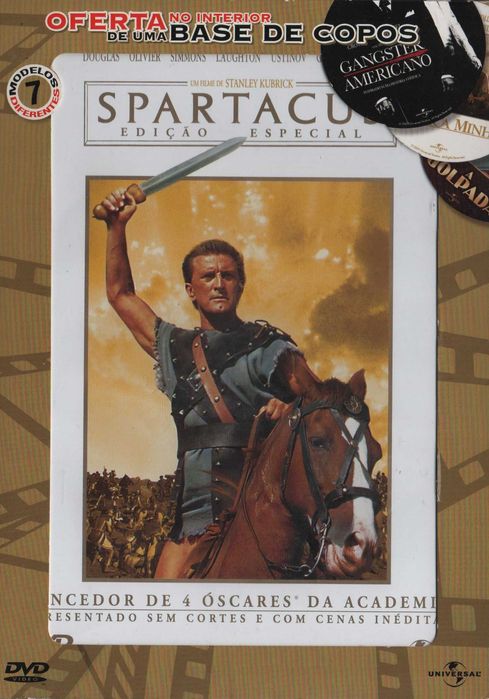 Dvd Spartacus - drama histórico - Kirk Douglas - 2 dvd's - extras