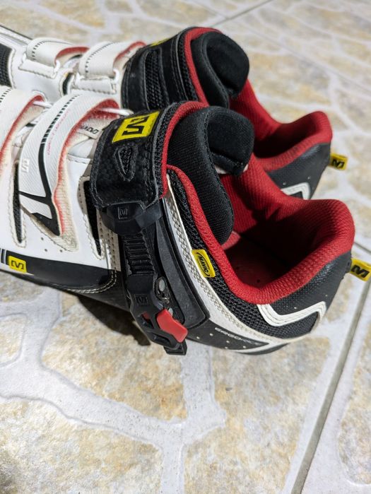 Sapatos mavic com pedais de encaixe para bicicleta de estrada