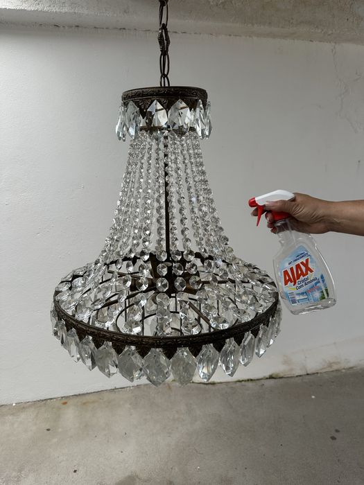 Vintage Candeeiro cristal