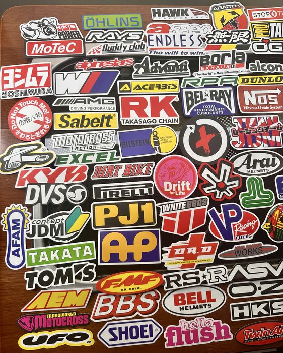 Pack 100 Autocolantes Tuning & Racing