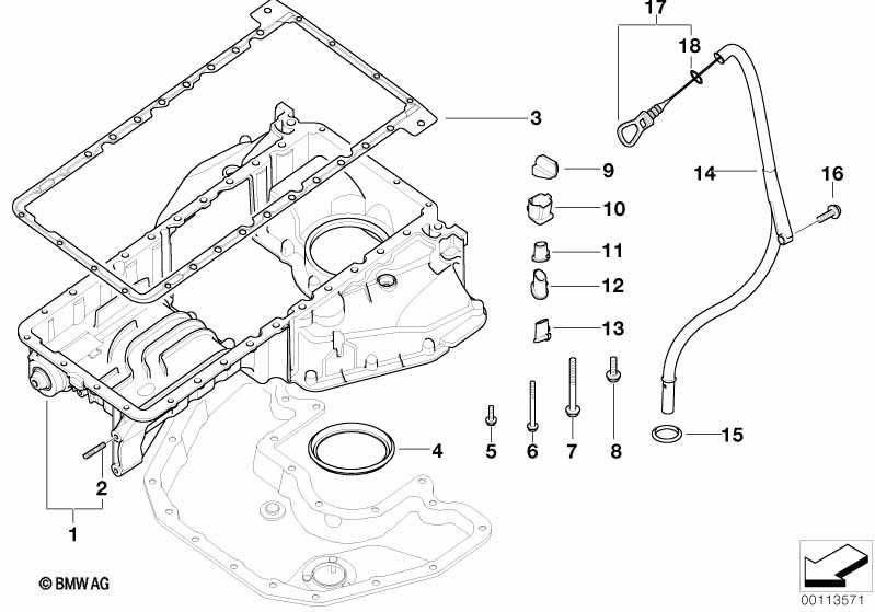 Uszczelka miski oleju BMW Seria: 5' 7' X5  nr. mag 1/464