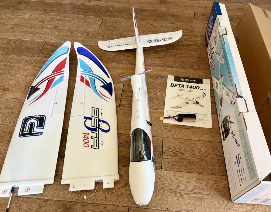 Beta 1400 Pelikan jak skysurfer Samolot rc model zdalnie sterowany do nauki latania
