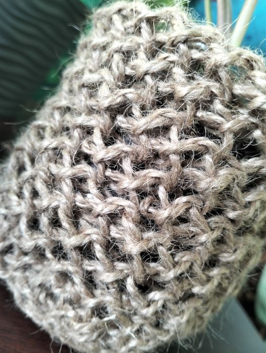 Плетена підставка під горщики