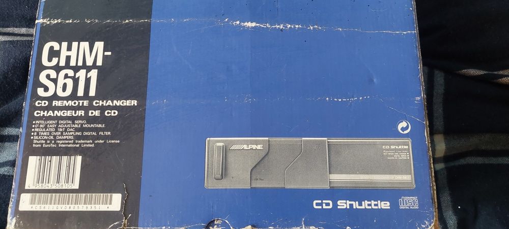 Alpine 7544 R ,Alpine CHM S - 611 zmieniarka CD vintage kaseta