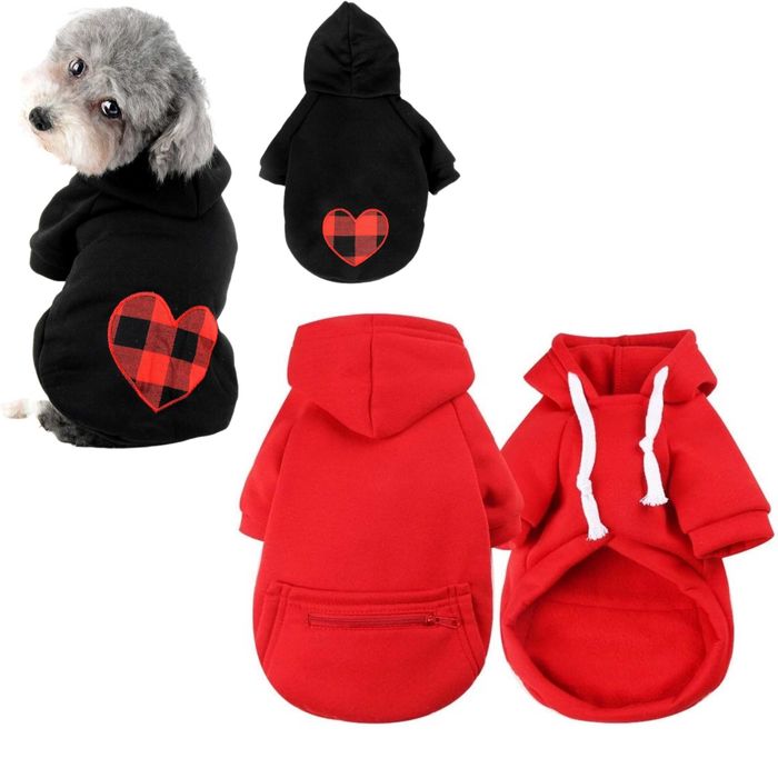 2 x BLUZA dla psa dresowa z kapturem ubranko XL
