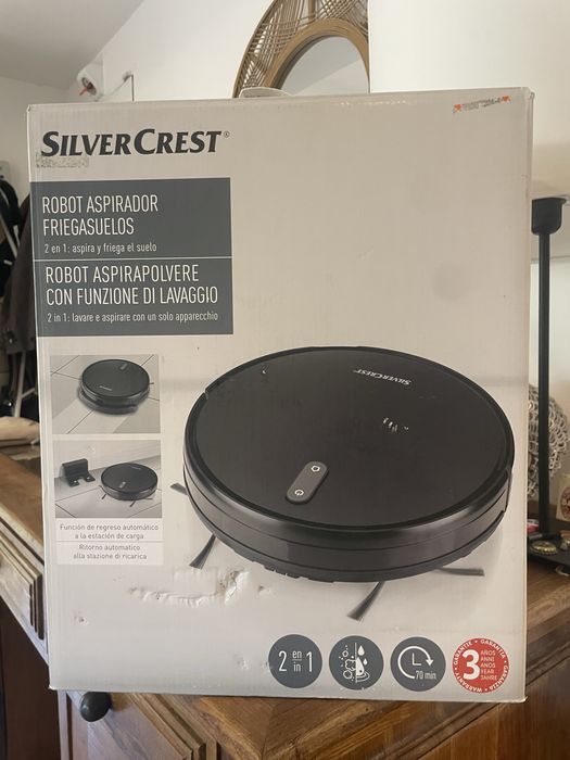 —-NOVO —Aspirador robôt  Silvercrest modelo SSWR C2- 2 em 1