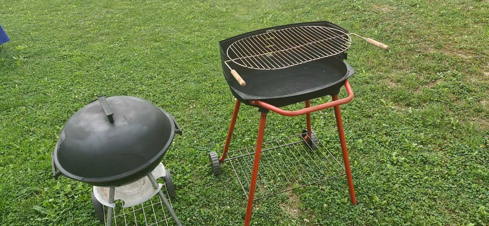 Grill żeliwny dwa grille używane