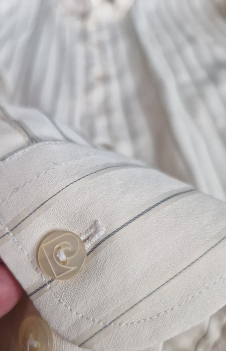 Koszula Pierre Cardin kremowa w prążki  XL