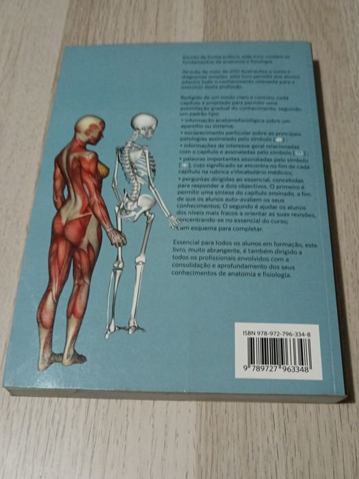Vendo livro de anatomia e fisiologia