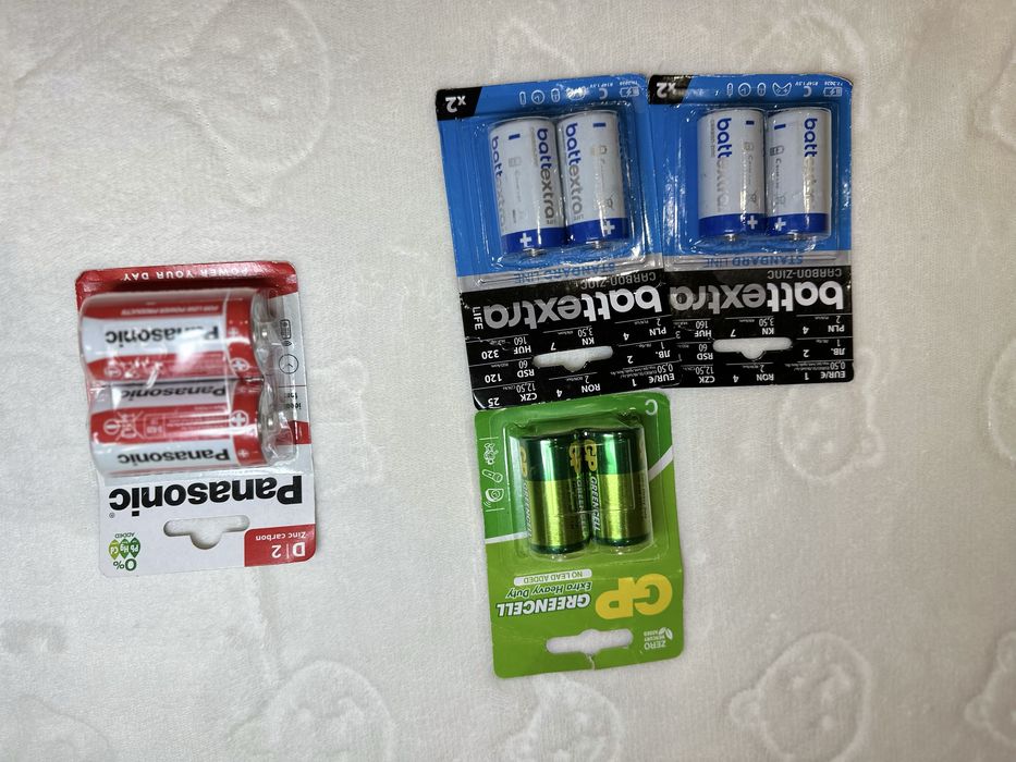 батарейки запаковані