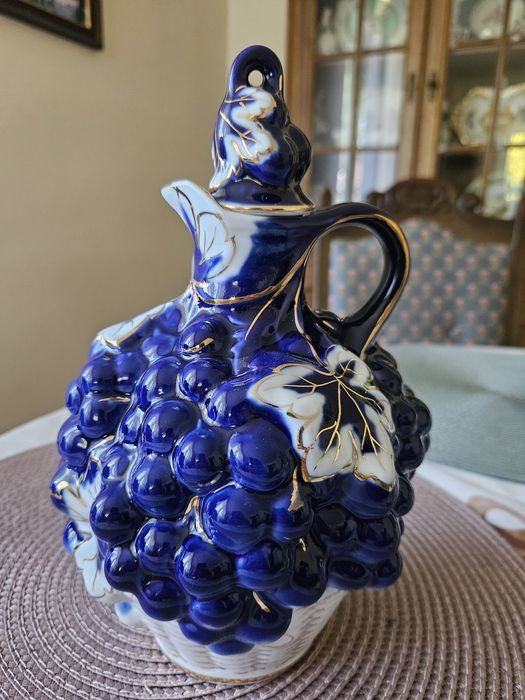 Karafka Łomonosow porcelana z korkiem