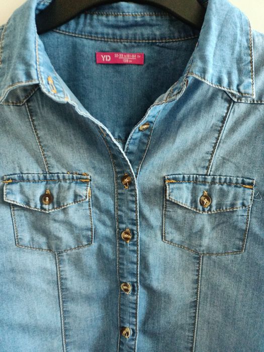Koszula dżinsowa rozmiar 158cm