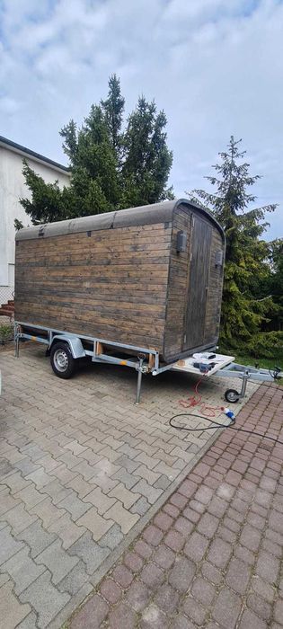 Przyczepa pod saunę / jacuzzi – wzmacniana oś, FV, solidna baza