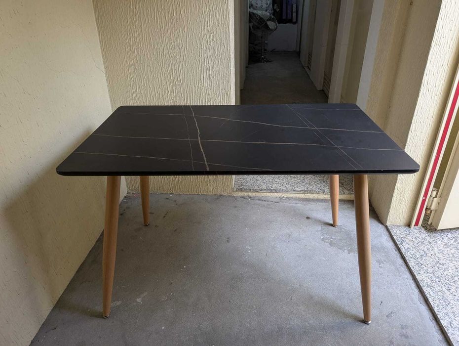 Mesa MDF revestimento mármore 120x70