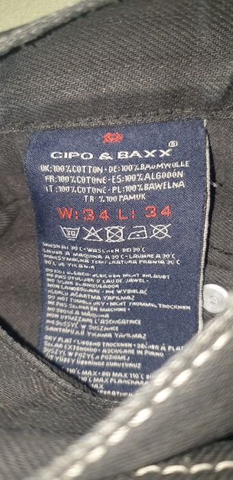 Spodnie Jeansy CIPO&BAXX Motor Style