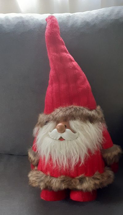 Pai Natal de pendurar na porta em louça