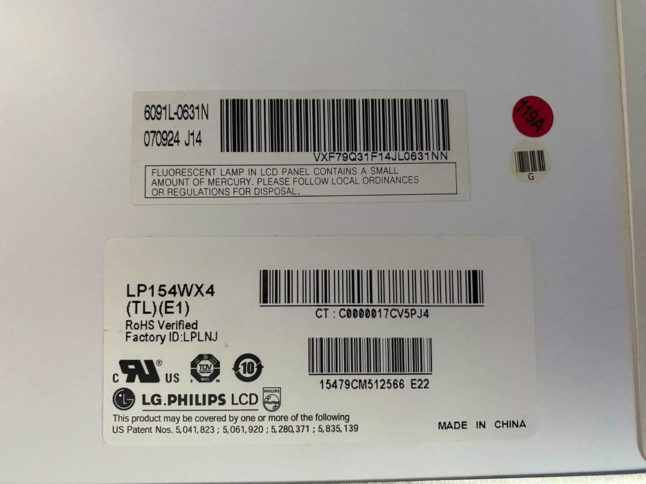 Matryca 15.4" LP154WX4 (TL)(E1) Toshiba Satellite L40 LCD