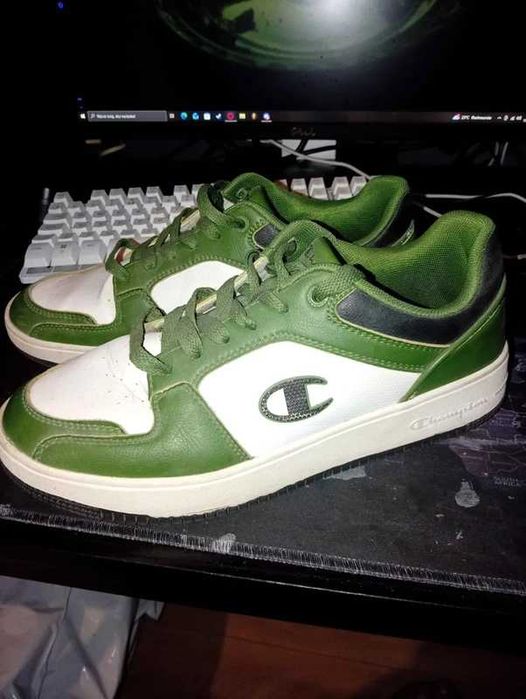 Buty Champion sneakersy męskie/unisex zielone białe