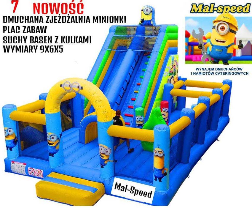 Dmuchaniec Dmuchance Zjeżdżalnie Wata Cukrowa Piana Party Quady