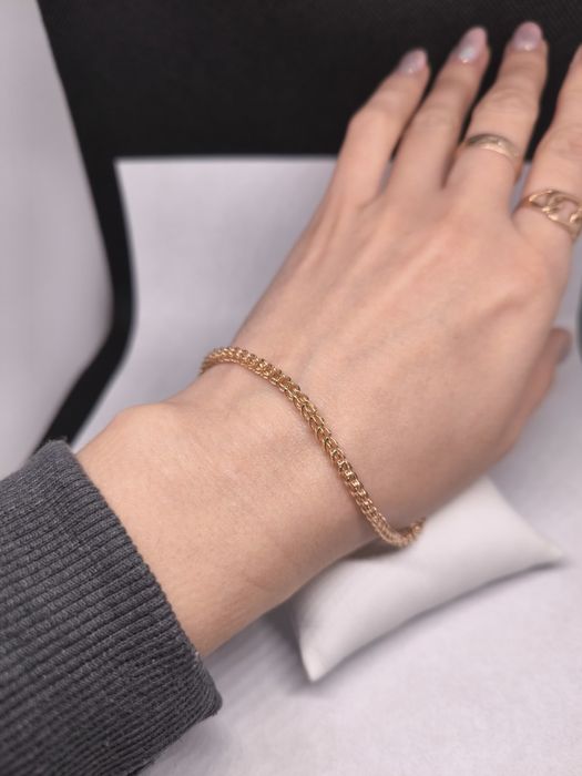 Браслет золотой с подвеской 17см (5.23гр)