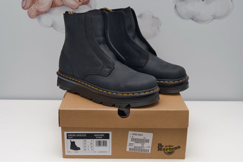 Dr. Martens Zebzag Laceless Black 43