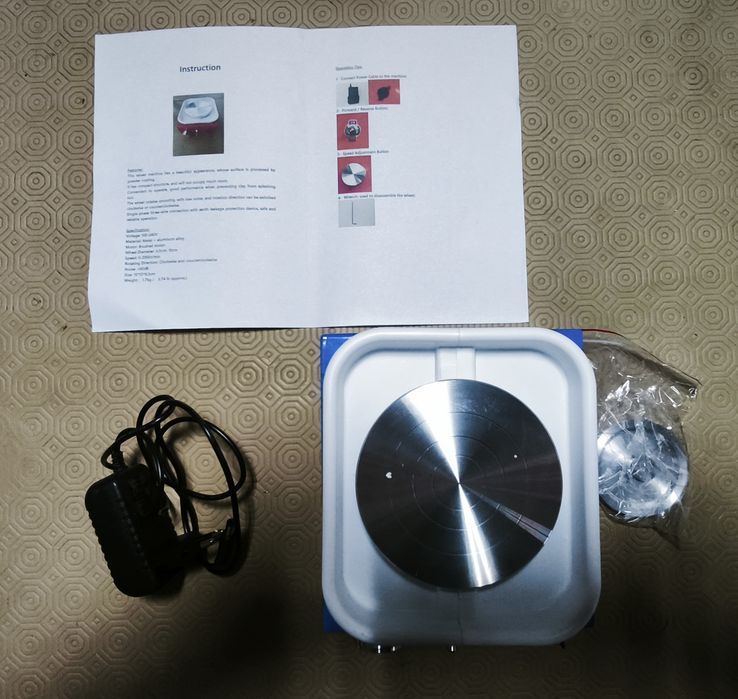 Mini roda de oleiro com variador velocidade