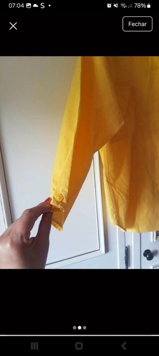 Camisa oversize meia manga L