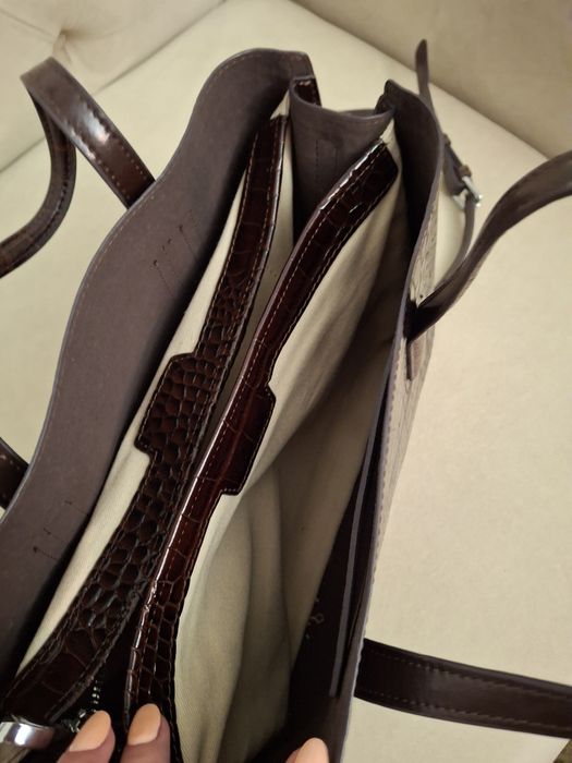 Сумка жіноча шкіряна під крокодила