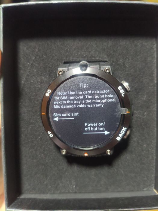 Тактические смарт часы с SIM, Android 13, 6/128 Gb. NFC