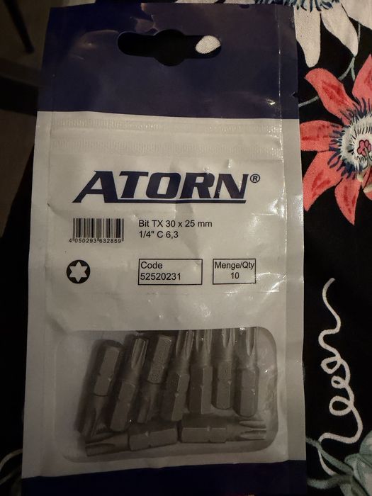Atorn bit tx 30x25 mm 1/4 10 sztuk