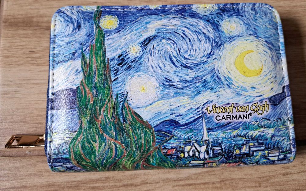 Portfel Carmani syntetyk niebieski Vincent van Gogh