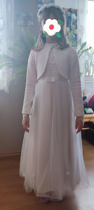 Sukienka komunijna 140-150. Cały komplet